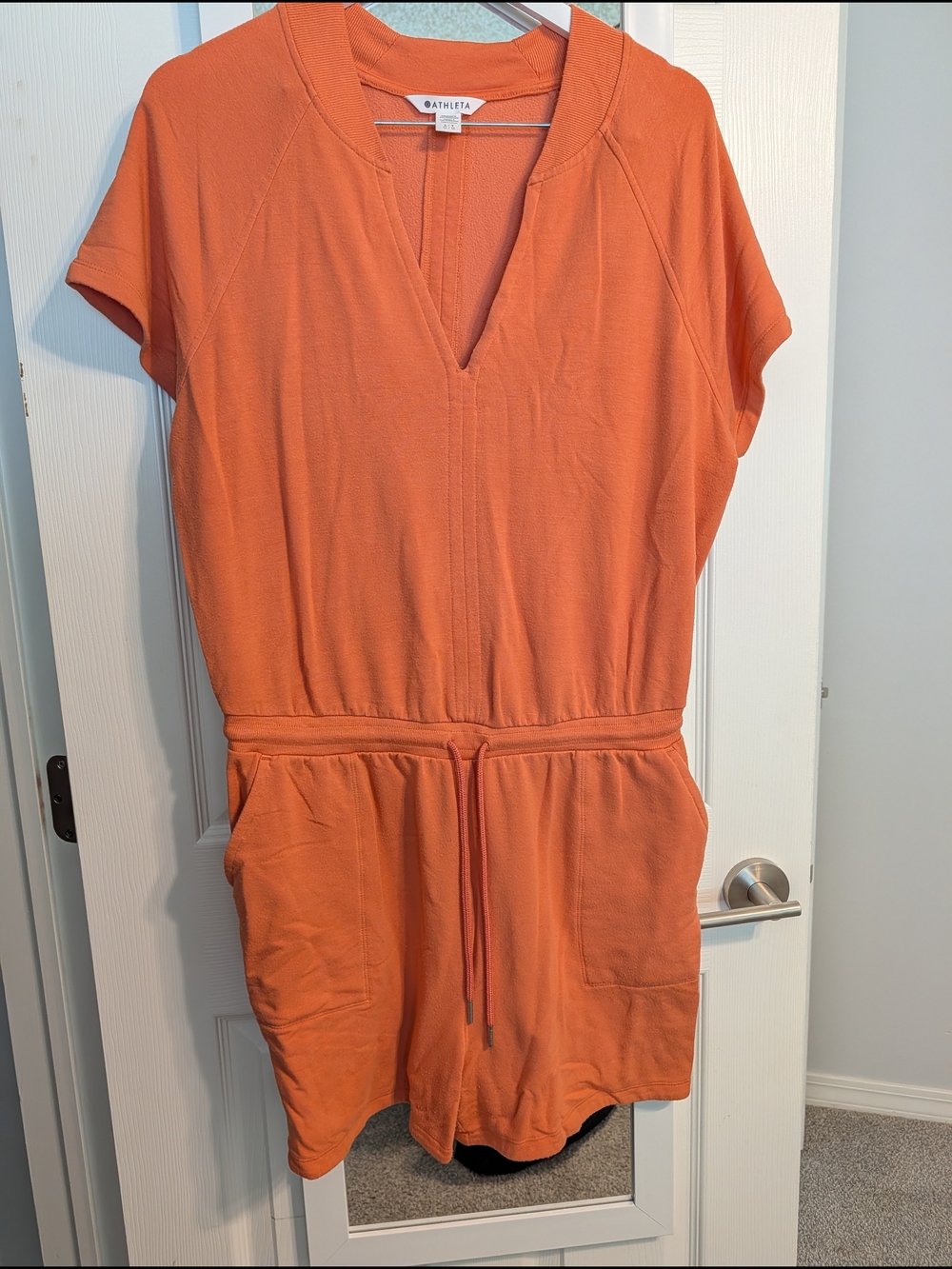 Athleta Balance Romper In Soft Persimmon